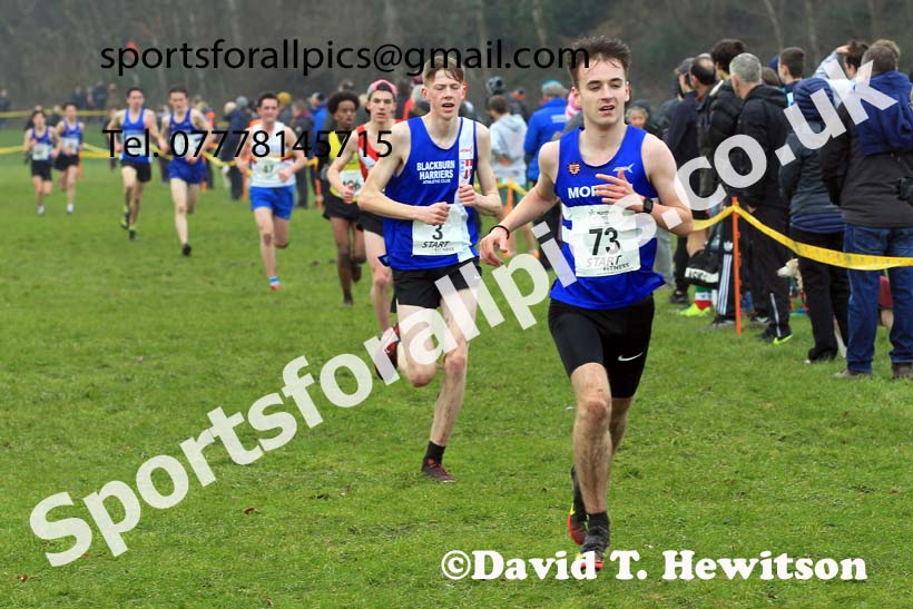 Mens Under-17s 2023 Northern Cross Country Champs., Witton Park, Blackburn. Photo: David T. Hewitson/Sports for All Pics